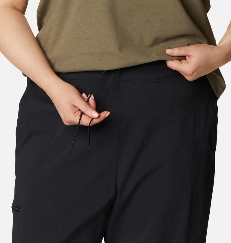 Pantaloni Jogger Columbia On The Go Dama Negrii | Plus Size DZS1M087Q